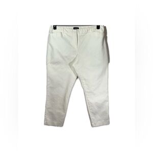 Liz Claiborne Career Pants Women’s Size 16 White Ankle Crop